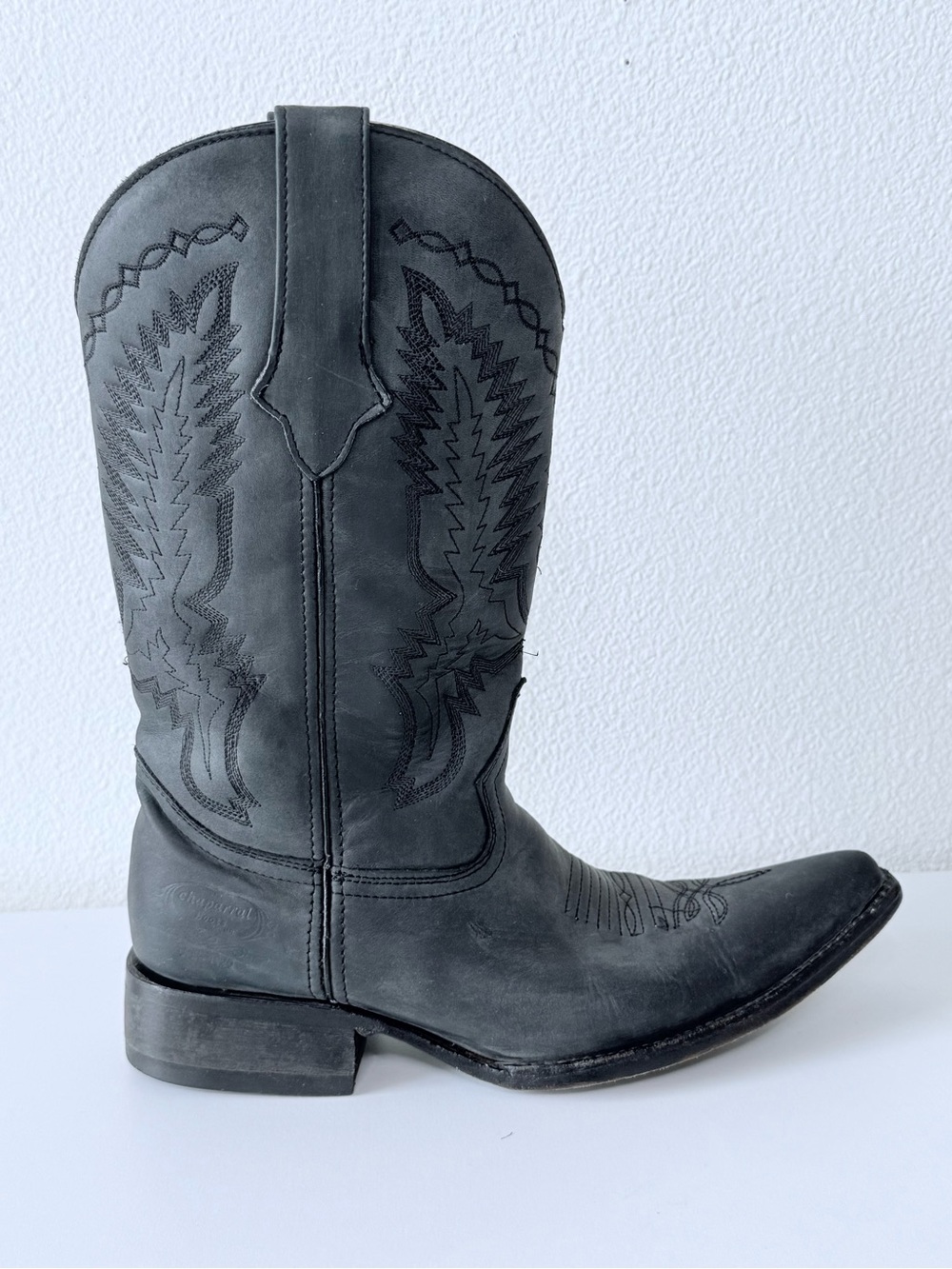 Vintage Chaparral Leather Boots US Men’s 9-Lemonwood Pegged Sole | León, Mexico
